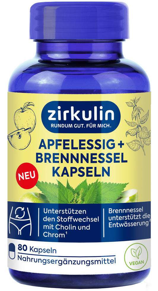Apfelessig + Brennnessel Kapseln